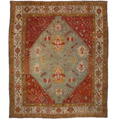 Antique Turkish Oushak Oversize Rug with Traditional Style and Modern Design