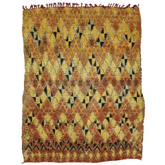 Midcentury Vintage Azilal Moroccan Rug 6
