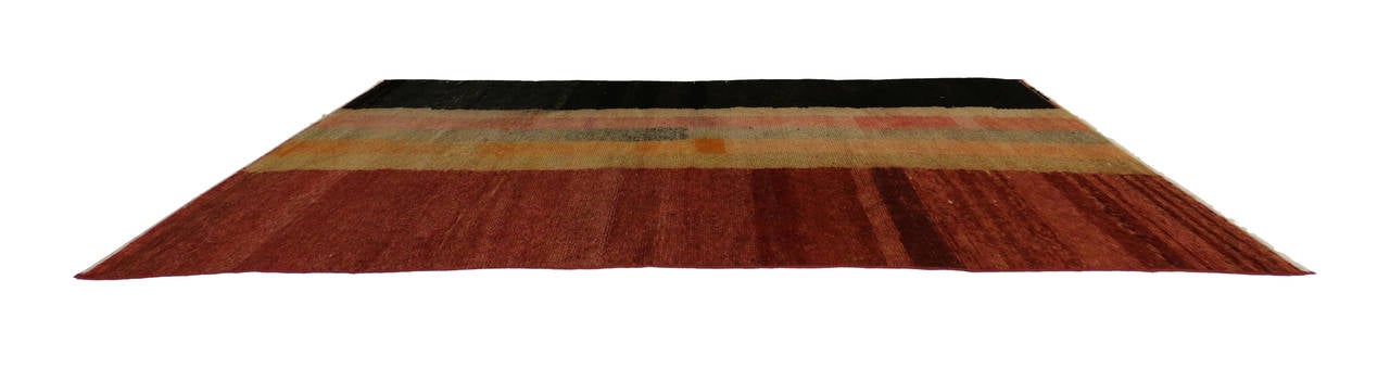 Pair of Mid-Century Modern Turkish Tulu Shag Runners In Excellent Condition In Dallas, TX
