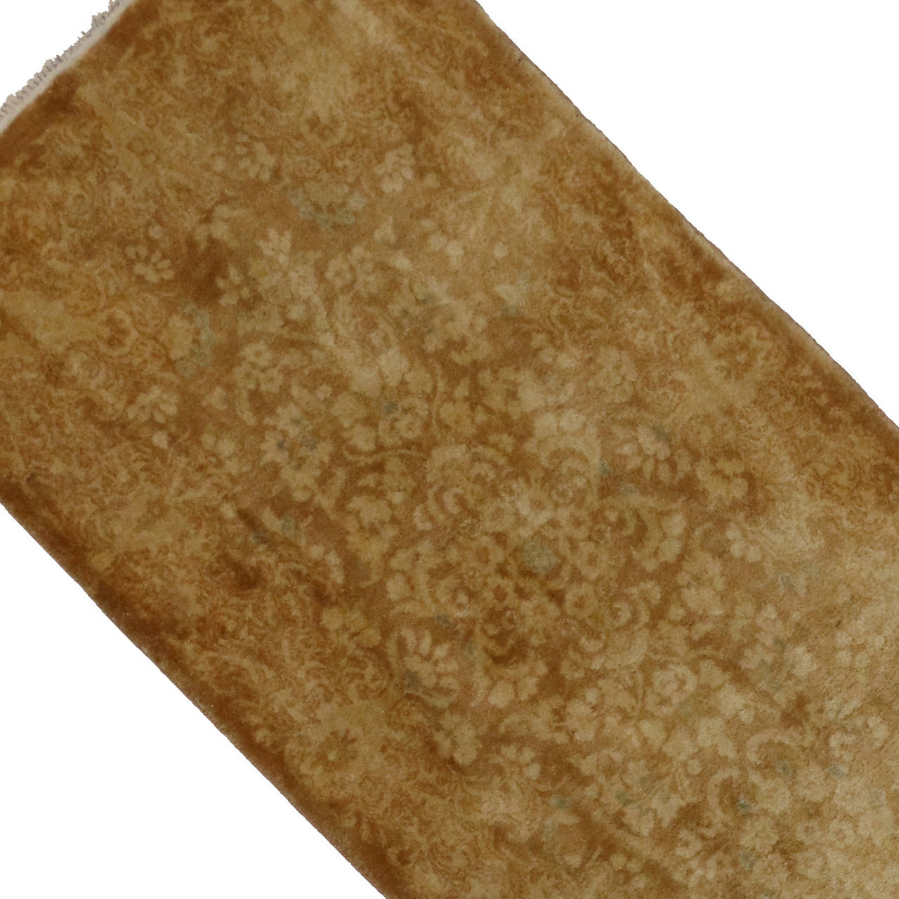 Antique Persian Kerman Runner with Golden Patina