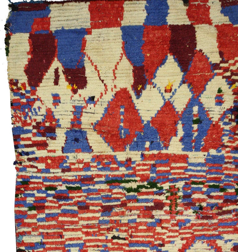 Vintage Berber Moroccan Rug with Abstract Design and Tribal Style 3