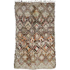 Vintage Beni Ouarain Moroccan Rug
