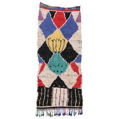Mid-Century Modern Berber Moroccan Rug with Boho Chic Tribal Style 9