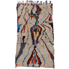 Boho Chic Berber Moroccan Rug with Contemporary Abstract Tribal Design 12