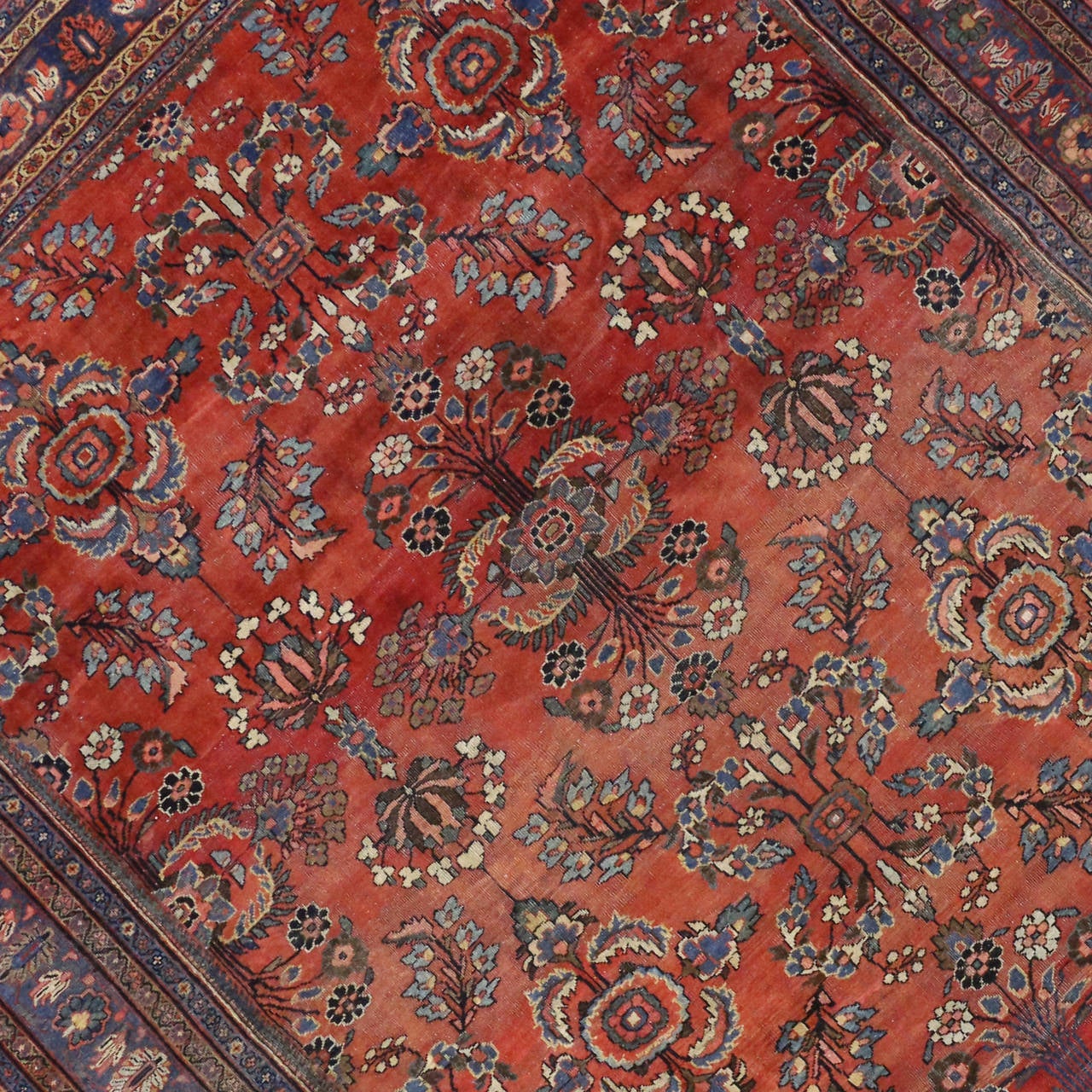 Antique Persian Mahal Oversize Gallery Rug For Sale at 1stdibs