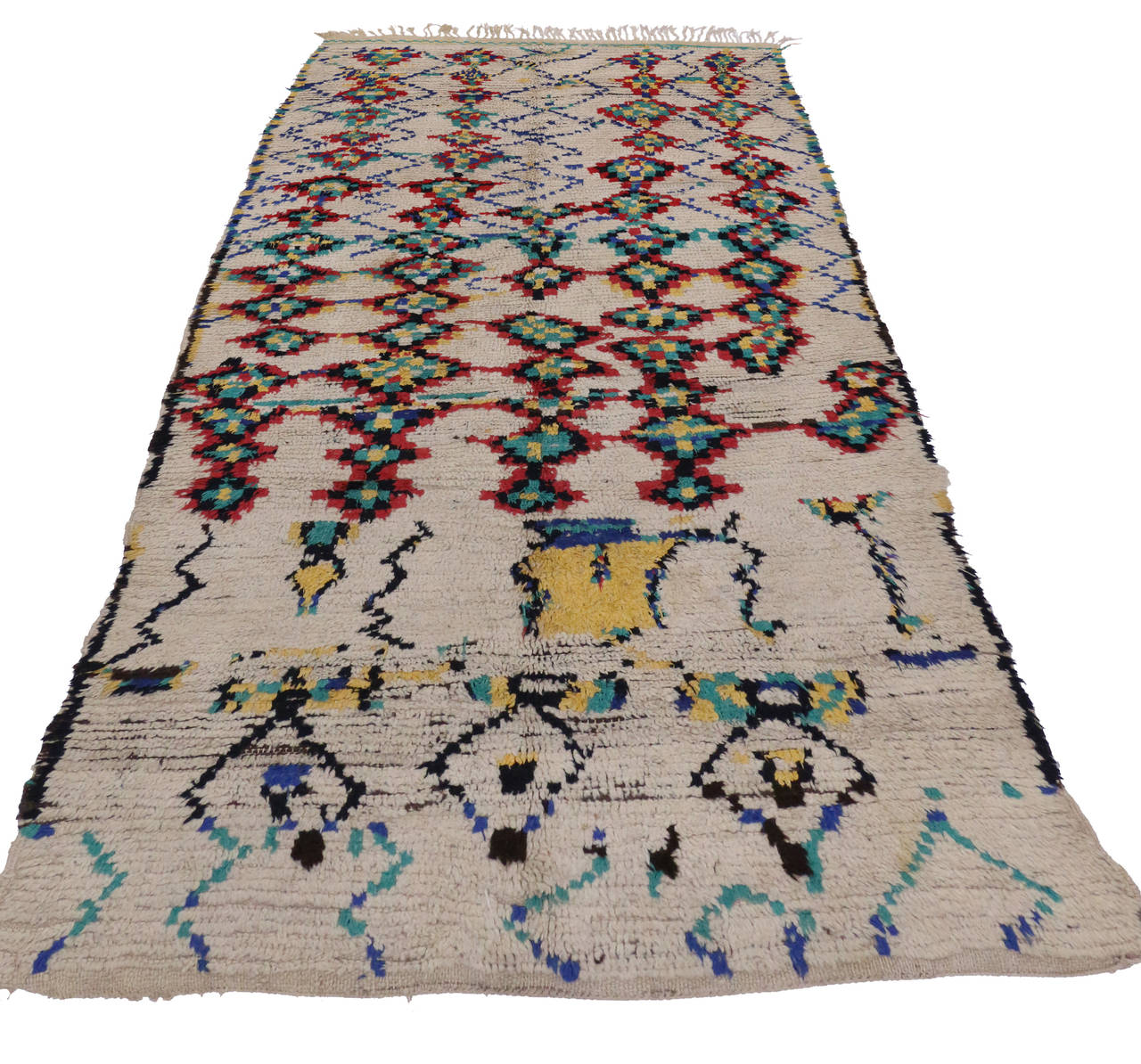 20th Century Vintage Azilal Berber Moroccan Rug