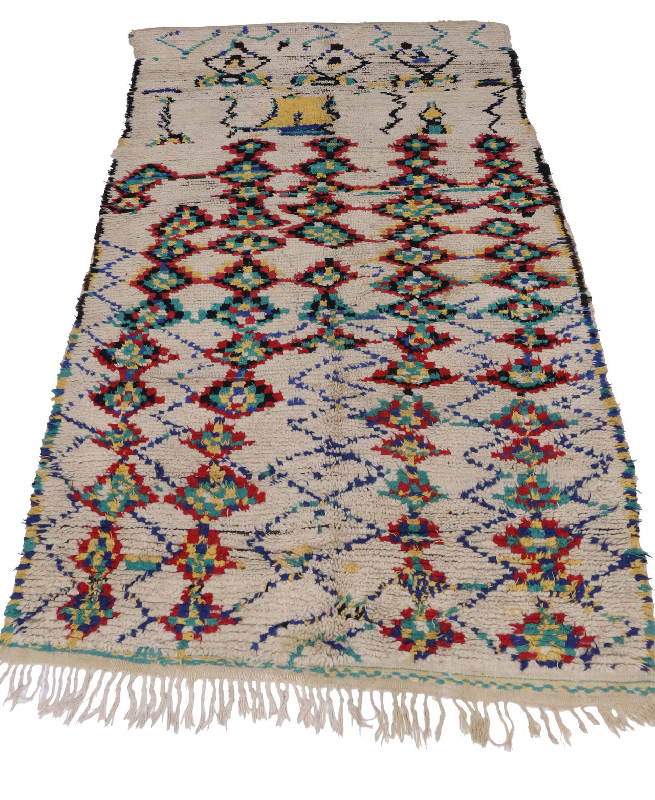 Wool Vintage Azilal Berber Moroccan Rug