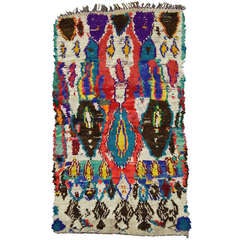 Berber Moroccan Rug with Abstract Design