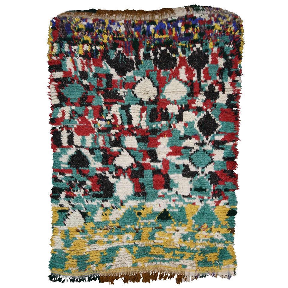 74526 Vintage Berber Moroccan Rug with Contemporary Abstract Style. More than the asymmetrical beauty found in the geometric pattern, this hand-knotted wool contemporary abstract Moroccan Azilal rug is Art You Can Walk On! Drawing inspiration from