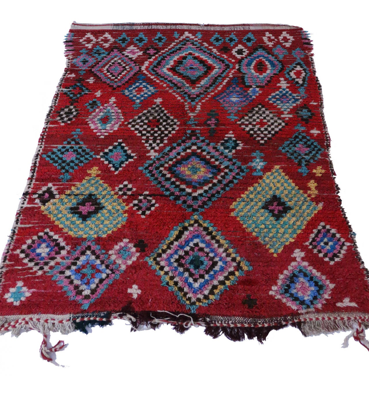 Berber Moroccan Rug with Modern Tribal Design and Boho Chic Style 1