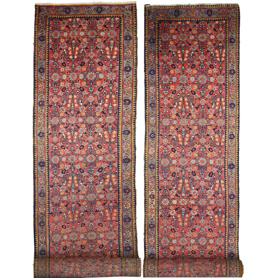 Antique Persian Tabriz Carpet Runner with Modern Traditional Style