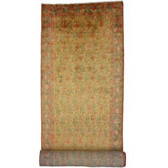 Antique Persian Mahal Carpet Runner, Long Persian Runner 7