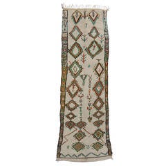 Vintage Azilal Moroccan Carpet Runner with 'Tree of Life' 10
