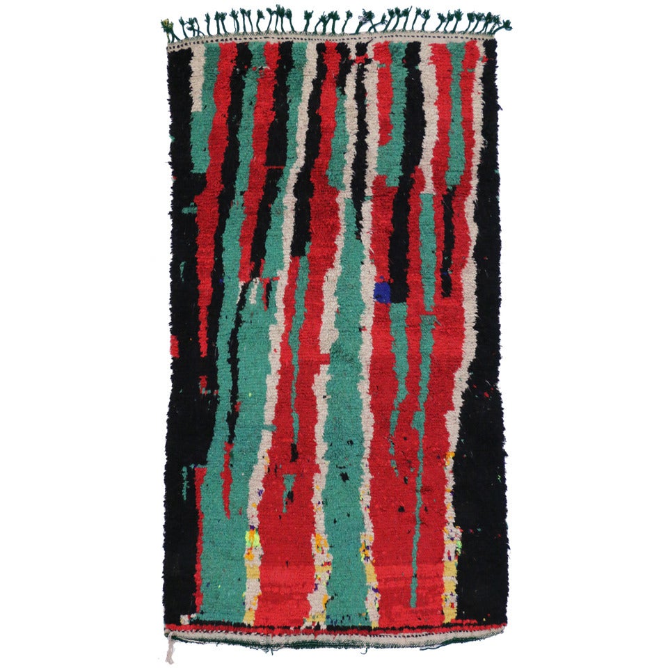 Modern Berber Moroccan Rug with Contemporary Abstract Design For Sale