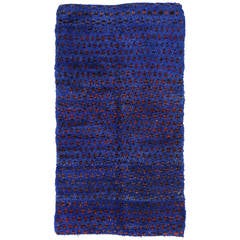 Vintage Blue Beni Mguild Moroccan Rug, 07'00" x 12'05"