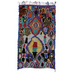 Vintage Berber Moroccan Rug with Contemporary Abstract Design Vintage Berber Moroccan Rug with Contemporary Abstract Design