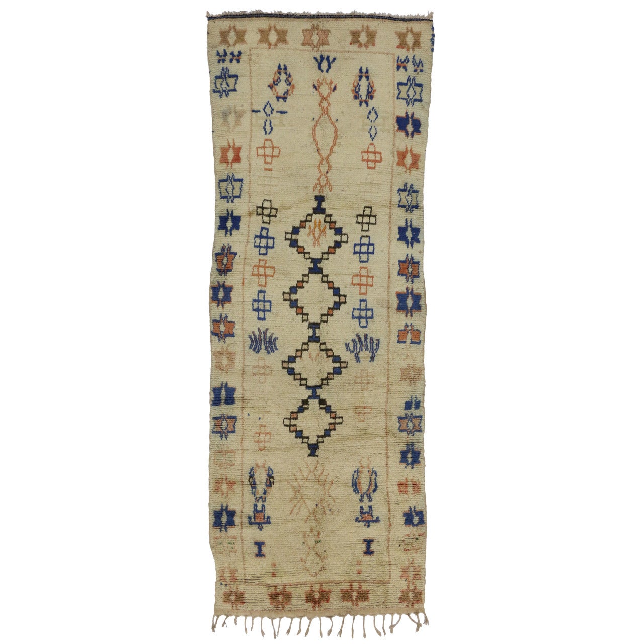 Vintage Azilal Moroccan Carpet Runner