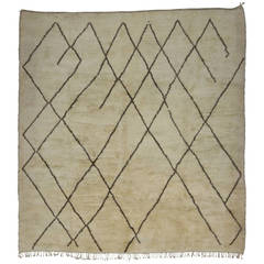 Contemporary Moroccan Area Rug with Modern Design, 11'10" x 12'06"