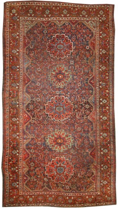 Antique Persian Shiraz Gallery Rug with Modern Design