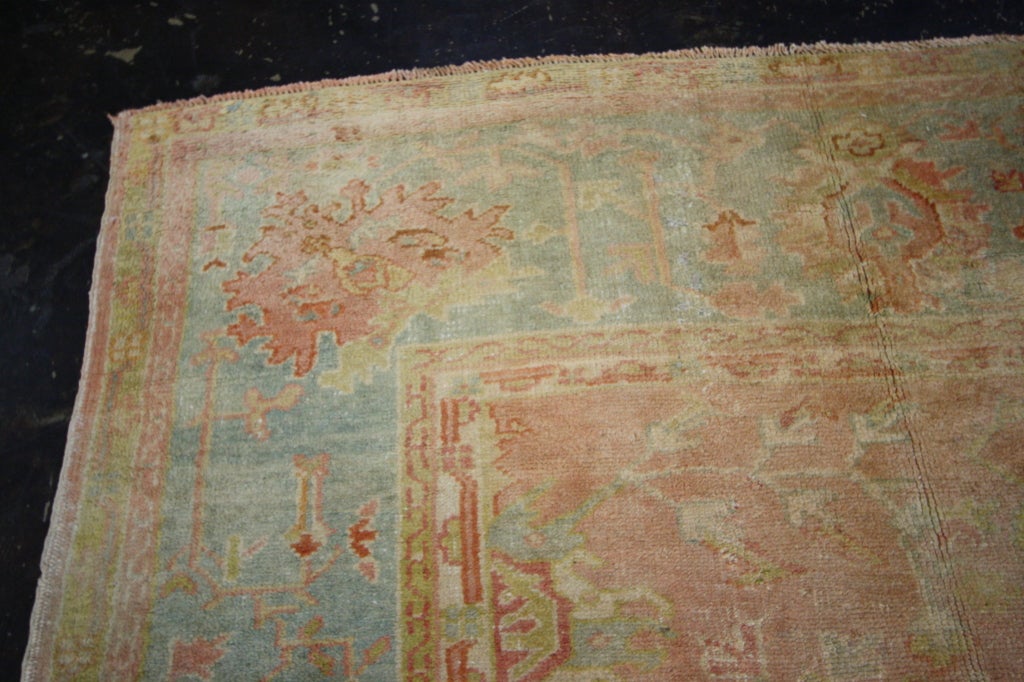 Antique Turkish Oushak Area Rug with Soft Muted Colors For Sale at 1stdibs