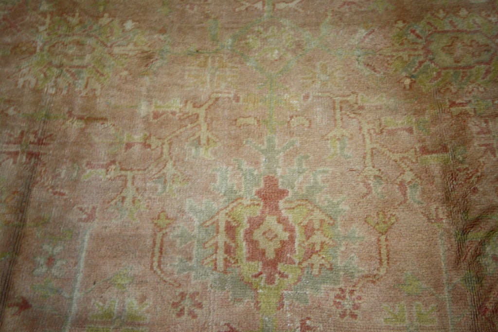 Antique Turkish Oushak Area Rug with Soft Muted Colors For Sale at 1stdibs