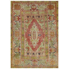 Antique Turkish Oushak Rug