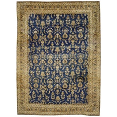 Antique Persian Kerman Area Rug with Hollywood Regency Style