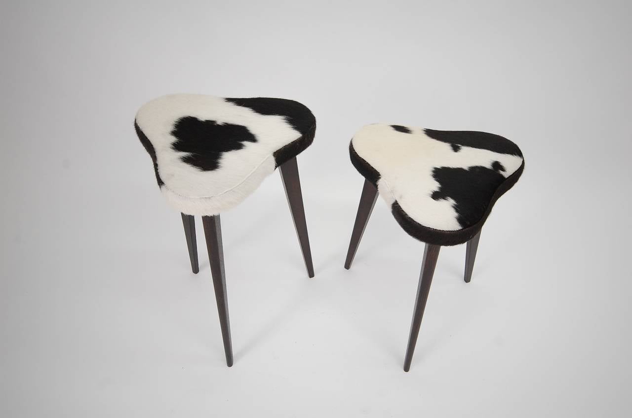 French Pair of Small Nesting Stools from France For Sale