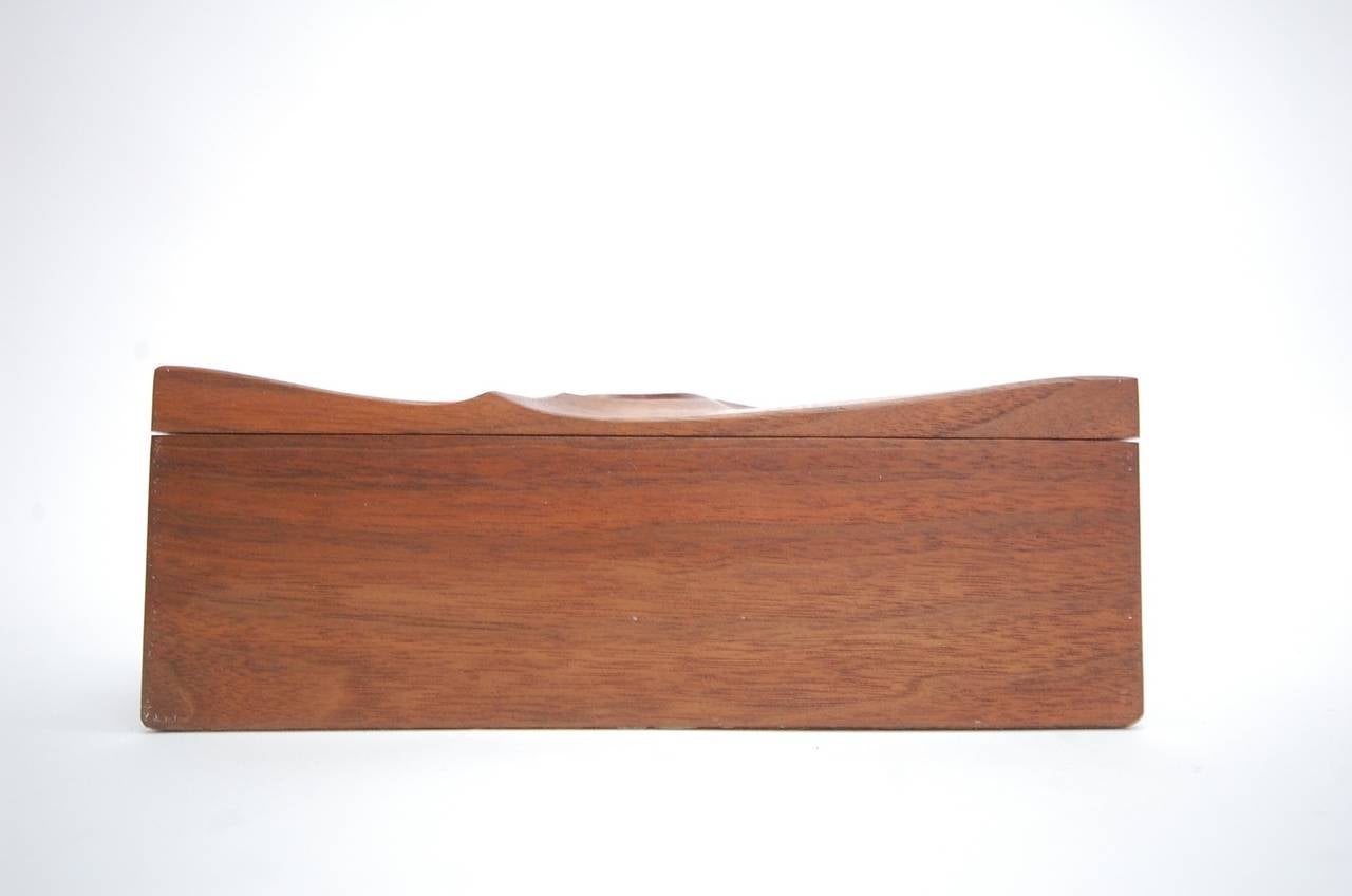 Late 20th Century Walnut Box in the Manner of Phillip Lloyd Powell