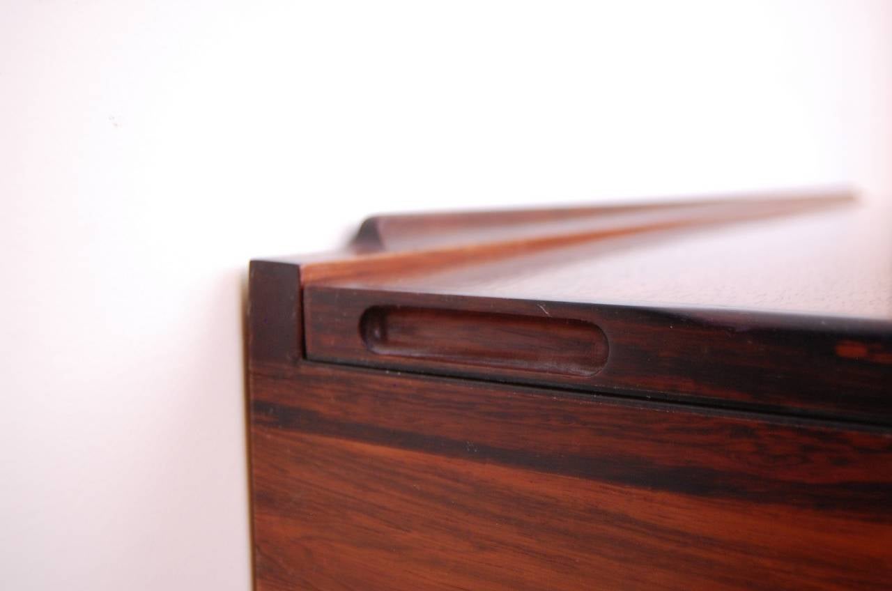 Wall-Mounted Rosewood Desk Console by Hovmand-Olsen 2