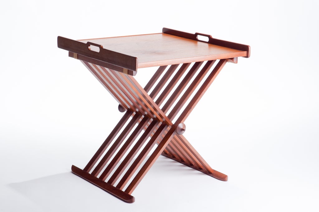 Folding table in Walnut by Stewart MacDougall for Drexel.

We offer free delivery within the Long Island / Greater NYC,
northern New Jersey, Connecticut and Massachusetts areas on most of our items. Please inquire for further details.