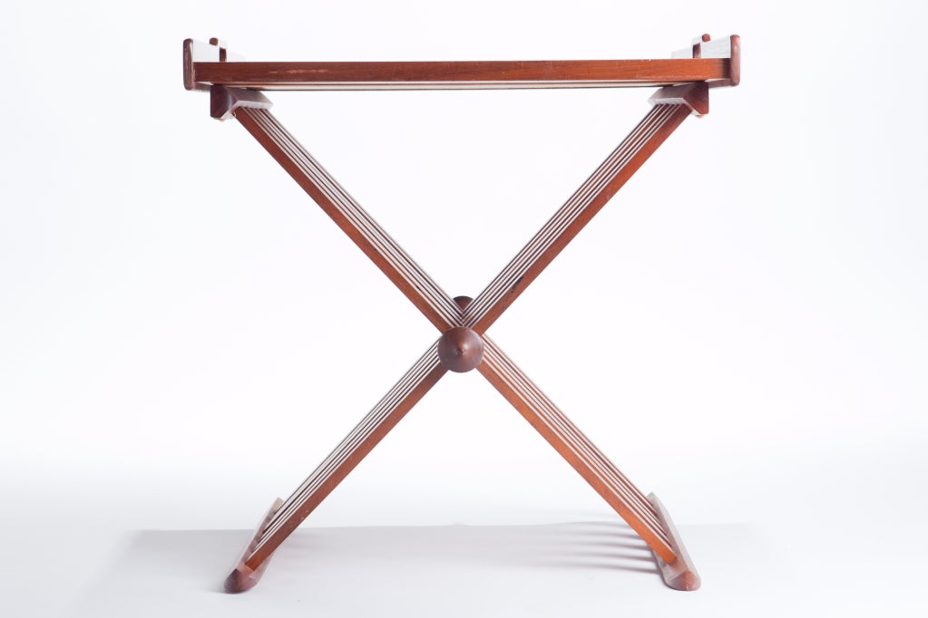 Folding Table by Stewart MacDougall In Excellent Condition For Sale In Providence, RI