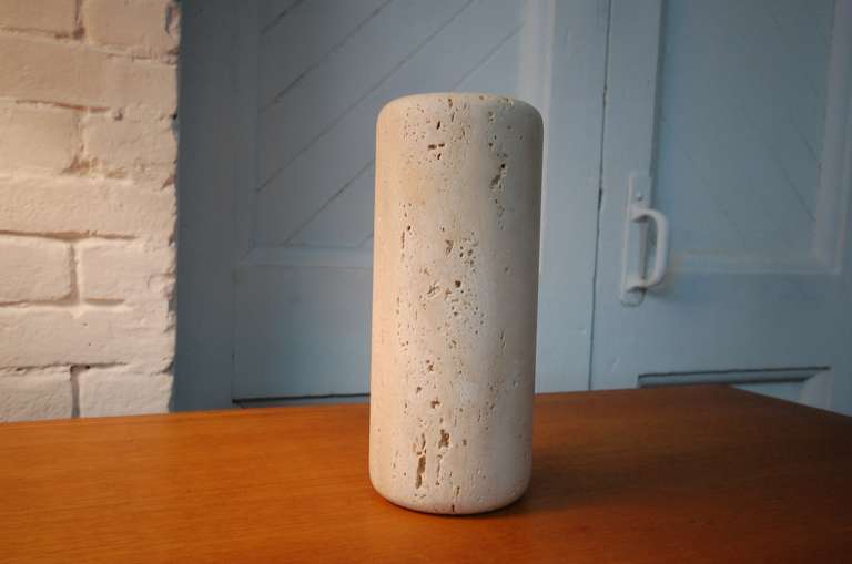 Mid-Century Modern Travertine Vase by Raymor