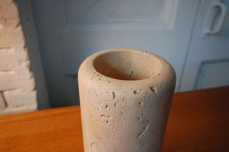 Italian Travertine Vase by Raymor