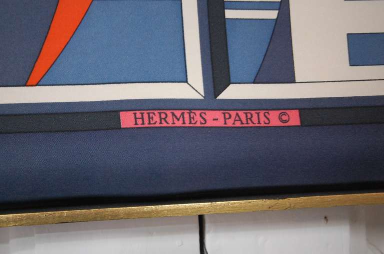Silk Framed Hermes Scarf