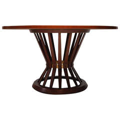 Sheaf of Wheat Table in Rosewood and Oak by Dunbar