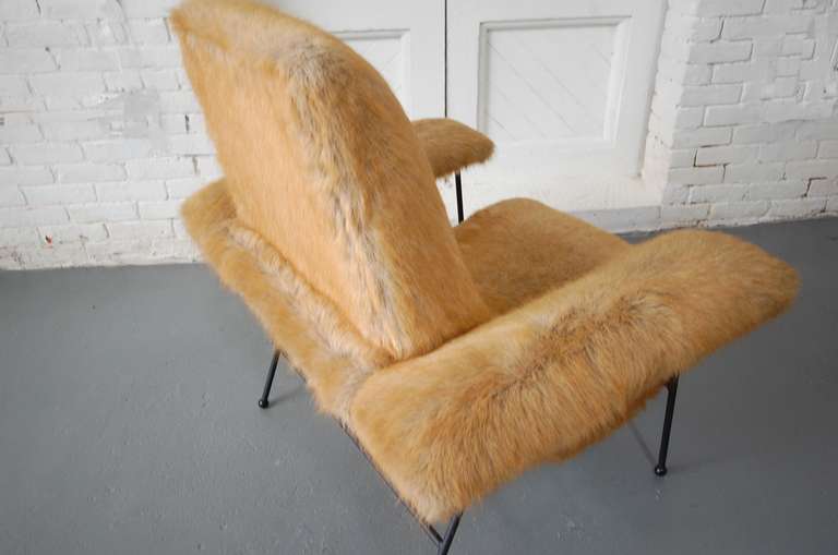 Wrought Iron Rare Dan Johnson Lounge Chair