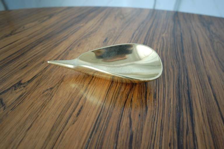 Carl Aubock Brass Dish In Excellent Condition In Providence, RI
