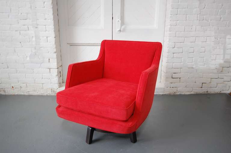 Dunbar Swivel Chair Designed by Edward Wormley For Sale 4