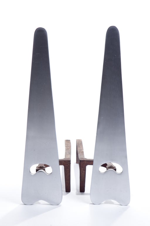 Modernist Andirons