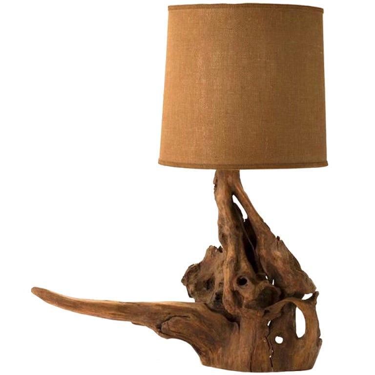 Driftwood Table Lamp at 1stDibs