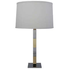 Chrome and Brass Table Lamp by Hansen 11