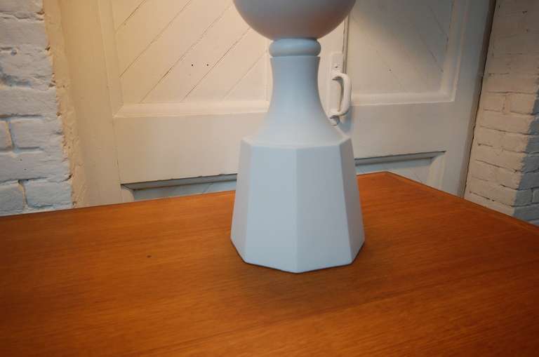 Mid-20th Century Monumental Balustrade-Form Plaster Table Lamp