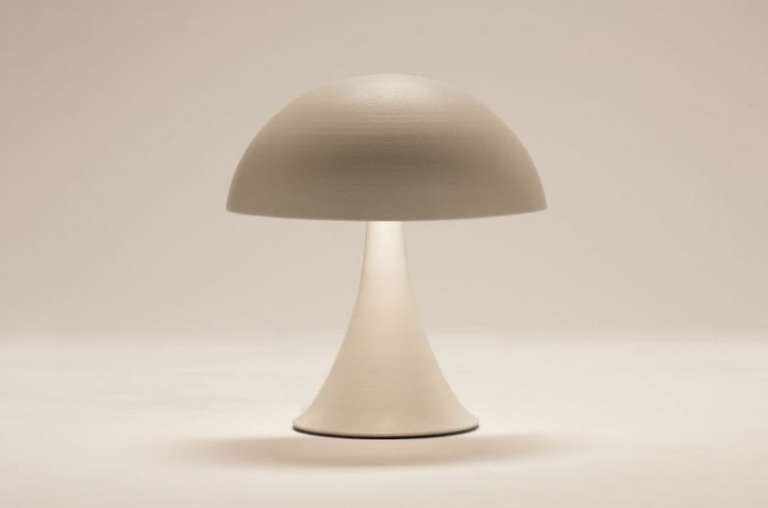 Spun Aluminum Table Lamp with ribbed surface and matte white finish, attributed to Gae Aulenti, circa 1975.

We offer free delivery within the Long Island / Greater NYC,
northern New Jersey, Connecticut and Massachusetts areas on most of our
