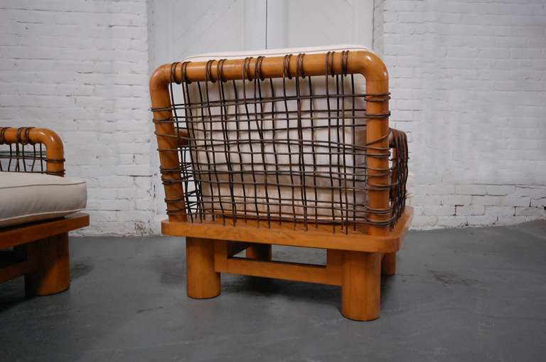 20th Century Karl Springer Dowelwood Lounge Chair