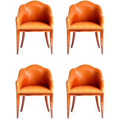 Antique Set of Four Biedermeier Chairs