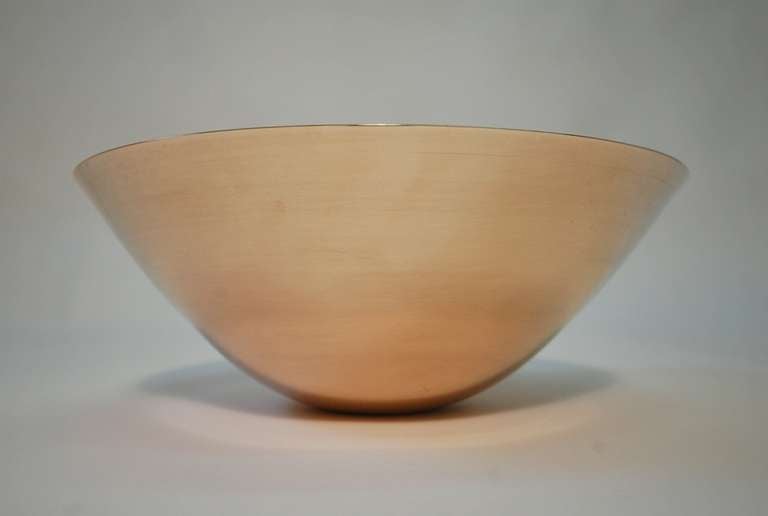 Hand Spun Brass Bowl by Ronald Pearson

We offer free delivery on most of our items within the Long Island / Greater NYC, northern New Jersey, Connecticut and Massachusetts areas. Please inquire for further details. We also offer free professional