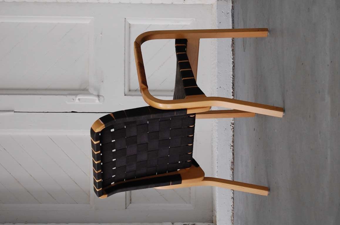 Late 20th Century Set of four Alvar Aalto 45 Arm Chairs