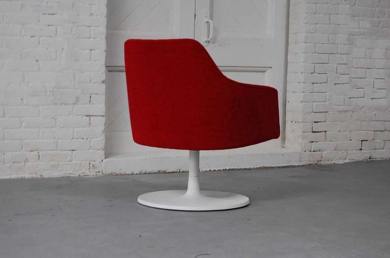Aluminum Perfect Pair of Jens Risom Swivel Chairs