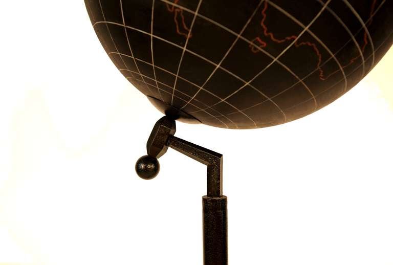 Aviation Training Globe on Steel Stand from Paris